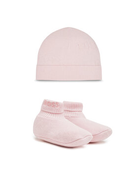 BOSS Boss Set čepice a ponožky J98421 Růžová