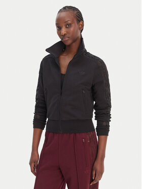 adidas adidas Суитшърт Firebird Lace KC8149 Черен Slim Fit