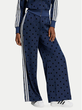 adidas adidas Spodnie dresowe Satin Polka Dots Wide Leg Pant LI2844 Niebieski Regular Fit