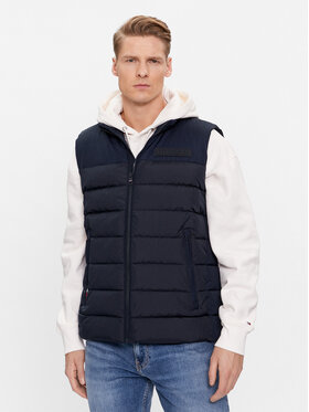 Tommy Hilfiger Tommy Hilfiger Vestă New York MW0MW33733 Bleumarin Regular Fit