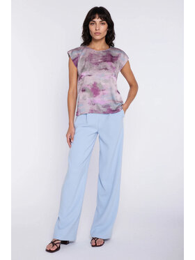 NIFE NIFE Kalhoty z materiálu SD139 Světle modrá Modern Relaxed Fit
