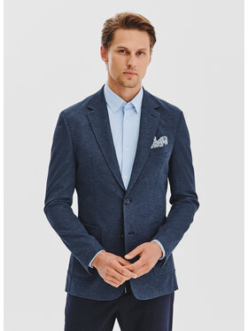 Pako Lorente Pako Lorente Marynarka P25WF-3X-014 Granatowy Slim Fit