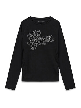 Guess Guess Блуза J6YI10 K3713 Черен Slim Fit