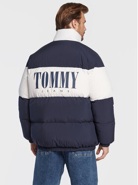 Tommy Jeans Puhovka Authentic Serif DM0DM14400 Mornarsko Modra Regular Fit