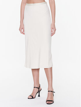 Calvin Klein Calvin Klein Спідниця-міді K20K203514 Écru Regular Fit