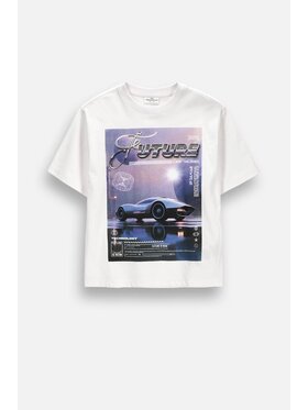 Coccodrillo Coccodrillo T-Shirt ZC6143204GBJ-001 Bílá Regular Fit