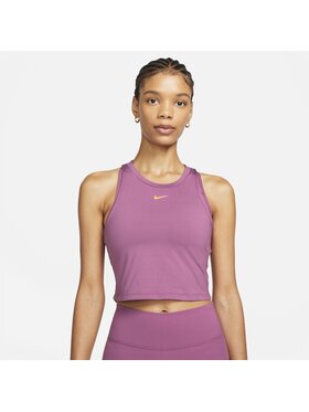 Nike Nike Top Dri-FIT One Luxe Fioletowy Regular Fit