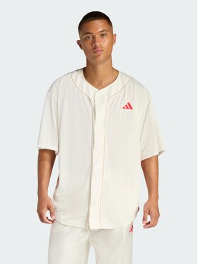 adidas adidas Koszula 158750 Biały Loose Fit