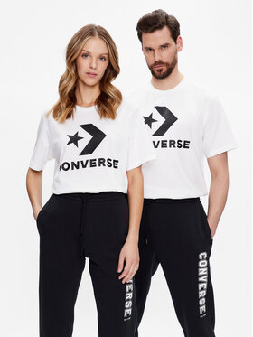 Converse Converse T-Shirt Unisex Chuck Patch 10025458-A03 Biały Standard Fit