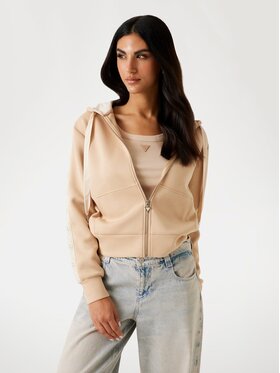 Guess Guess Μπλούζα 176437 Καφέ Classic Fit