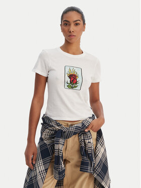 RVCA RVCA Тишърт 23B353502 Бял Regular Fit