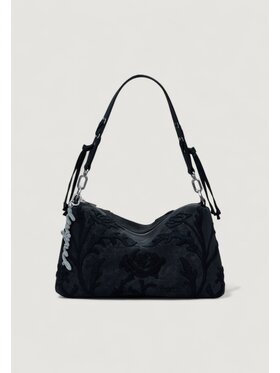 Desigual Desigual Torba BAG_ROMEO_FLORAL TOTAL BL Czarny