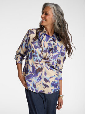 Elena Mirò Elena Mirò Camicia 5016P000311N001 Viola Regular Fit
