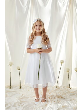SLY SLY Sukienka 6SM-09 Biały Comfortable Fit