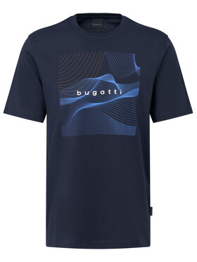 Bugatti Bugatti Marškinėliai 8350-75044C Tamsiai mėlyna Regular Fit