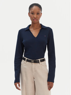 Tommy Hilfiger Tommy Hilfiger Bluzka Modern Cody WW0WW47850 Granatowy Slim Fit