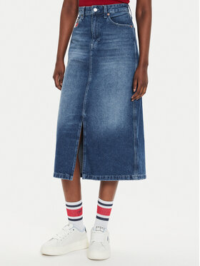 Tommy Jeans Tommy Jeans Jeans suknja Claire DW0DW19646 Plava Regular Fit