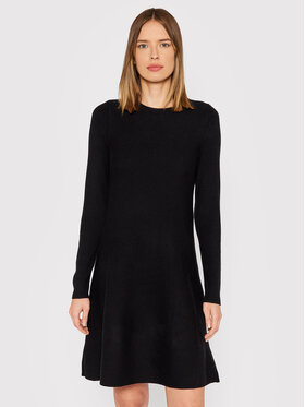 Vero Moda Vero Moda Úpletové šaty Nancy 10206027 Černá Regular Fit