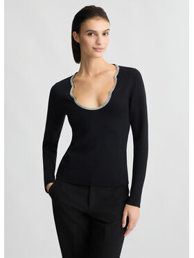 Liu Jo Liu Jo Sweter WA5041 Czarny Regular Fit