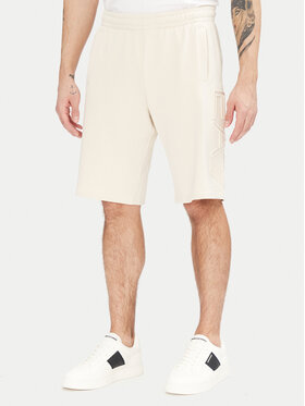 EA7 Emporio Armani EA7 Emporio Armani Pantaloni scurți sport 7M000153 AF10432 U1079 Écru Regular Fit