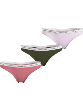 Tommy Hilfiger Tommy Hilfiger Stringi THONG 3P UW0UW04894 Kolorowy
