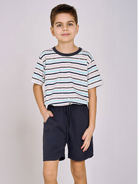 Taro Taro Piżama TA3200-01 Granatowy Basic Fit