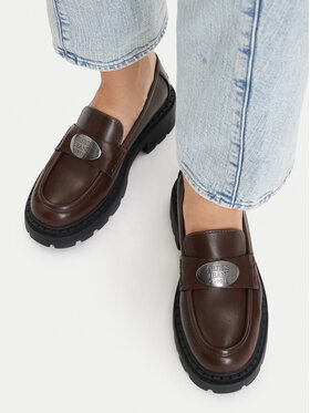 Guess Jeans Guess Jeans Loafersy CEO-WS5389S-4 Brązowy