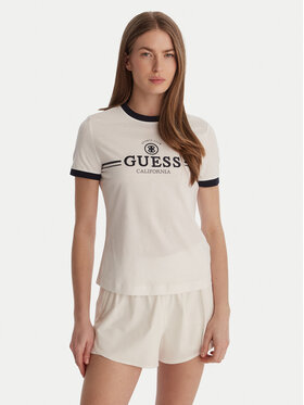 Guess Guess T-Shirt V6GI08 K2975 Λευκό Regular Fit