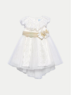 Abel & Lula Abel & Lula Sukienka elegancka 5006 Biały Regular Fit