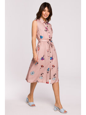 BeWear BeWear Sukienka codzienna B230 Różowy Comfort Fit