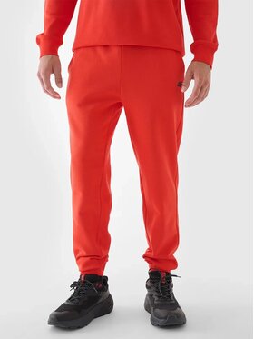 4F 4F Teplákové nohavice 4FWMM00TTROM0943-70S Oranžová Regular Fit