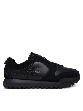 Calvin Klein Calvin Klein Sneakersy Toothy Runner Irregular Lines YM0YM01461 Černá