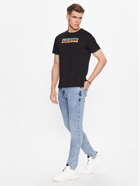 Guess Traperice M3YAS2 D4WBC Plava Slim Tapered Fit