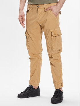 Alpha Industries Alpha Industries Bavlnené nohavice Task Force 106203 Béžová Tapered Fit