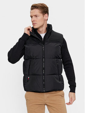Tommy Hilfiger Tommy Hilfiger Vestă New York MW0MW32769 Negru Regular Fit