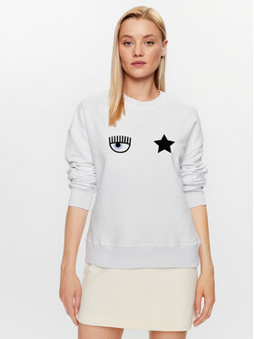 Chiara Ferragni Chiara Ferragni Mikina 74CBIT11 Bílá Regular Fit