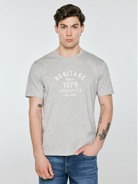 BIG STAR BIG STAR T-Shirt SERTER Szary Basic Fit