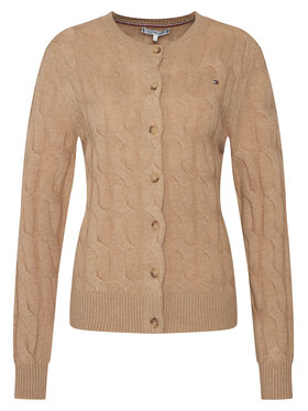 Tommy Hilfiger Tommy Hilfiger Strickjacke WW0WW47463 Beige Regular Fit