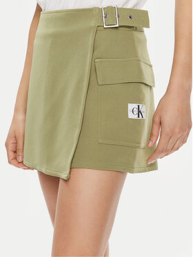 Calvin Klein Jeans Calvin Klein Jeans Pantalon scurți din material J20J223461 Verde Regular Fit