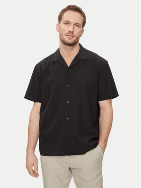 Selected Homme Selected Homme Сорочка New Linen 16092978 Чорний Relaxed Fit
