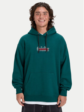 Quiksilver Quiksilver Bluza Double Up EQYFT05155 Zielony ciemny Oversize