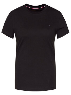 Tommy Hilfiger Tommy Hilfiger Marškinėliai Heritage Crew WW0WW22043 Juoda Regular Fit