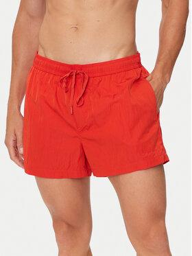 Calvin Klein Swimwear Calvin Klein Swimwear Szorty kąpielowe KM0KM01048 Czerwony Regular Fit