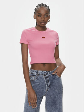HUGO Hugo Tričko Deluisa_1 50508636 Ružová Slim Fit