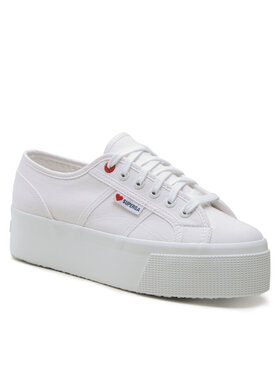 Superga Superga Sneakers aus Stoff Little Heart Embroidery 2790 S11386W Weiß