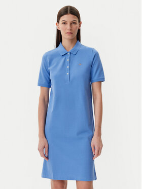 Gant Gant Kleid für den Alltag Shield 4201529 Blau Regular Fit