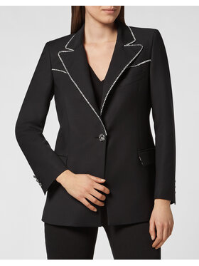PHILIPP PLEIN PHILIPP PLEIN Marynarka 2647 Czarny Loose Fit