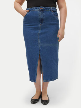 Vero Moda Curve Vero Moda Curve Džínová sukně Veri 10308406 Modrá Regular Fit