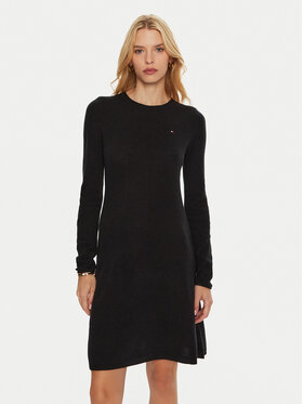 Tommy Hilfiger Tommy Hilfiger Φόρεμα υφασμάτινο WW0WW44162 Μαύρο Regular Fit