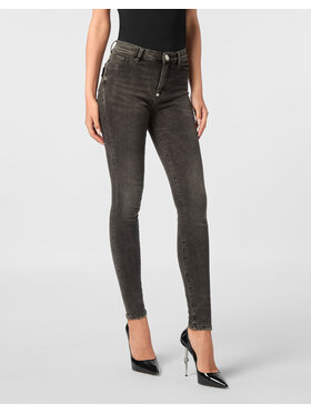 PHILIPP PLEIN PHILIPP PLEIN Jeggins 24297 Šedá Jegging Fit